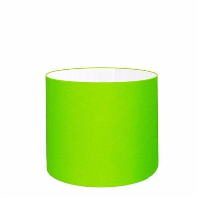 Cúpula Abajur Cilíndrica Cp-7016 ø35x30cm Verde Limão