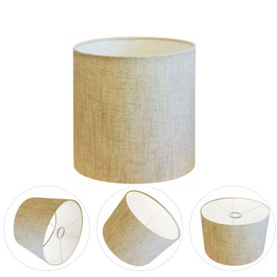 Cúpula Abajur Cilíndrica Cp-7007 ø20x22cm Rustico Bege
