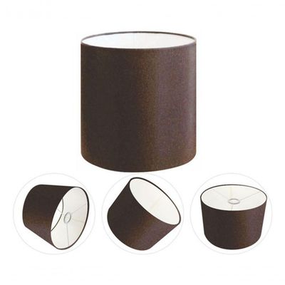 Cúpula Abajur Cilíndrica Cp-7008 ø20x25cm Café