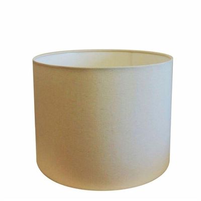 Cúpula Abajur Cilíndrica Cp-7018 ø40x25cm Algodão Crú