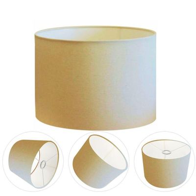 Cúpula Abajur Cilíndrica Cp-7018 ø40x25cm Algodão Crú