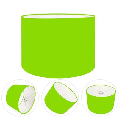 Cúpula Abajur Cilíndrica Cp-7019 ø40x30cm Verde Limão