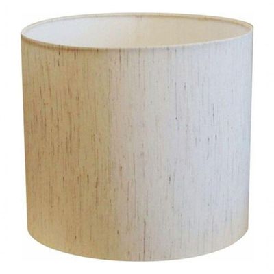 Cúpula Abajur E Luminária Cilíndrica Vivare Cp-7015 ø35x25cm - Bocal Nacional Linho Bege