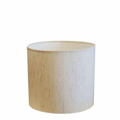 Cúpula Abajur E Luminária Cilíndrica Vivare Cp-7015 ø35x25cm - Bocal Nacional Linho Bege