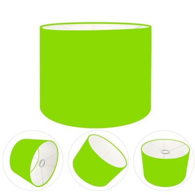 Cúpula Abajur Cilíndrica Cp-7015 ø35x25cm Verde Limão