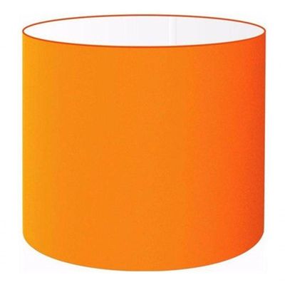 Cúpula Abajur Cilíndrica Cp-7008 ø20x25cm Laranja