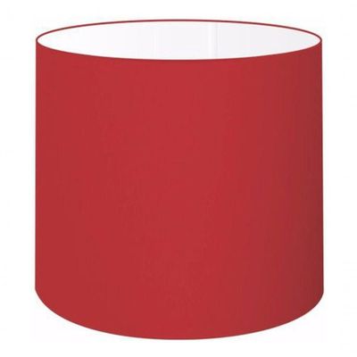 Cúpula Abajur E Luminária Cilíndrica Vivare Cp-7005 ø18x18cm - Bocal Nacional Bordo