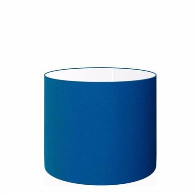 Cúpula Abajur Cilíndrica Cp-7008 ø20x25cm Azul Marinho