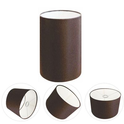 Cúpula Abajur E Luminária Cilíndrica Vivare Cp-7004 ø15x25cm - Bocal Nacional Café