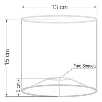 Cúpula Abajur E Luminária Cilíndrica Vivare Cp-7001 ø13x15cm - Bocal Nacional Roxo