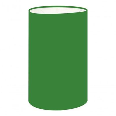 Cúpula Abajur E Luminária Cilíndrica Vivare Cp-7002 ø13x30cm - Bocal Nacional Verde-folha