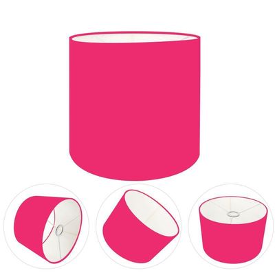 Cúpula Abajur Cilíndrica Cp-7009 ø25x20cm Rosa Pink