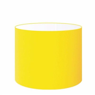 Cúpula Abajur Cilíndrica Cp-7022 ø45x30cm Amarelo