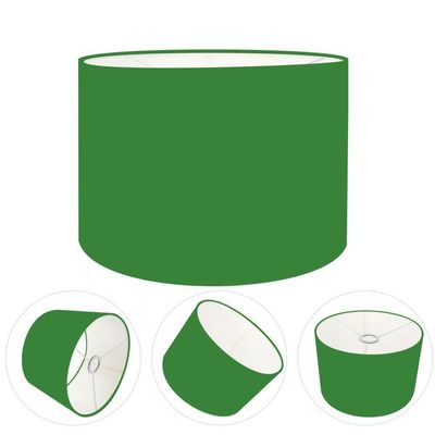 Cúpula Abajur Cilíndrica Cp-7017 ø40x21cm Verde Folha