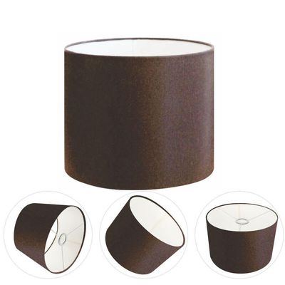 Cúpula Abajur E Luminária Cilíndrica Vivare Cp-7011 ø30x21cm - Bocal Nacional Café