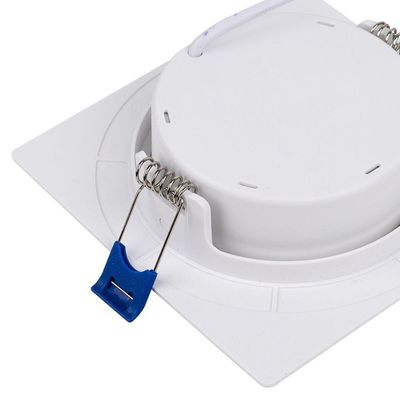 Kit 6 Spot De Led Embutir Slim Mr16 Quadrado 6w Bivolt 4100k Neutro