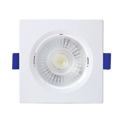Kit 6 Spot De Led Embutir Slim Mr11 Quadrado 3w Bivolt 6500k Frio