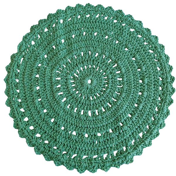 Sousplast 40cm Crochelia Verde
