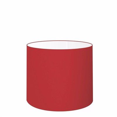 Cúpula Abajur E Luminária Cilíndrica Vivare Cp-7009 ø25x20cm - Bocal Nacional Bordo