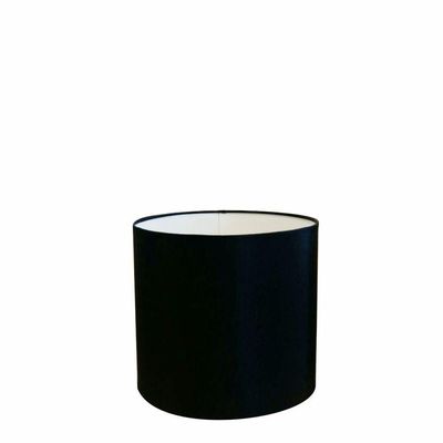 Cúpula Abajur E Luminária Cilíndrica Vivare Cp-7005 ø18x18cm - Bocal Nacional Preto
