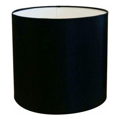 Cúpula Abajur E Luminária Cilíndrica Vivare Cp-7005 ø18x18cm - Bocal Nacional Preto