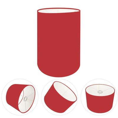 Cúpula Abajur E Luminária Cilíndrica Vivare Cp-7003 ø15x20cm - Bocal Nacional Bordo