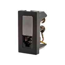 Tomada Telefone Rj11 4 Fios 1m Preta 615010pt