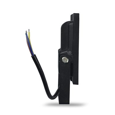 Kit 5 Refletor De Led Slim 50w Prova Dágua Preto Bivolt 6500k Frio