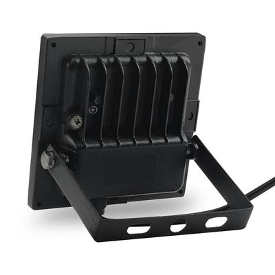 Kit 5 Refletor De Led Slim 10w Prova Dágua Preto Bivolt 3000k Quente