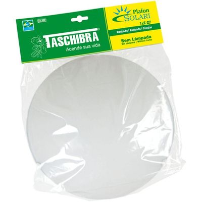 8 Plafon Solari Redondo Branco Para 1 Lâmpada E27 Bivolt