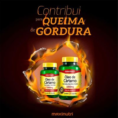 Kit 03 óleo De Cartamo 1000mg Maxinutri Com 60 Capsulas