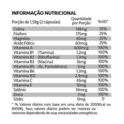 Kit 02 Memorin Fosforo E Vitaminas Maxinutri 60 Capsulas