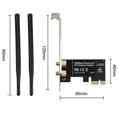 Placa Pci Express Wireless 300mbps 2 Antenas PCI-E Kp-T118
