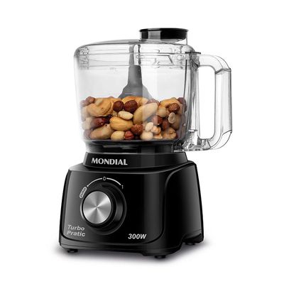 Mini Processador Mondial Turbo Pratic MP-16-B Preto - 127V UNICA