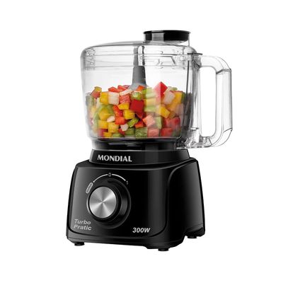 Mini Processador Mondial Turbo Pratic MP-16-B Preto - 127V UNICA