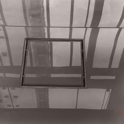 Ralo Oculto 15x15 Invisivel Para Piso Porcelanato Marrom