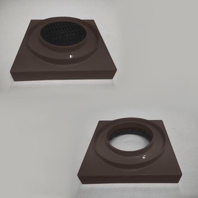 Ralo Oculto 15x15 Invisivel Para Piso Porcelanato Marrom