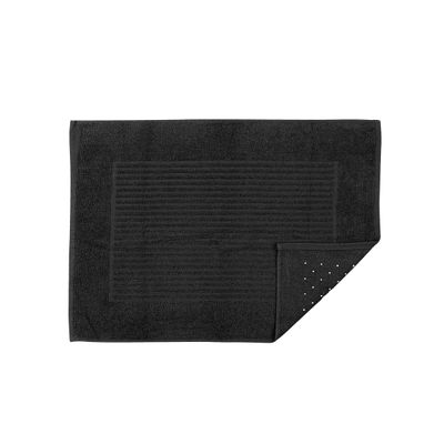 Toalha de Piso Basic com Antiderrapante Atlântica Preto UN / Preto