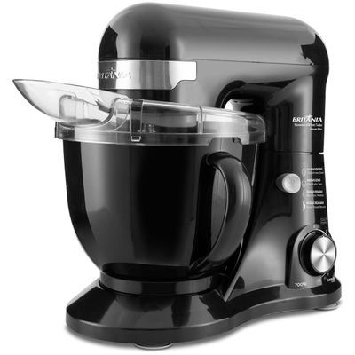 Batedeira Planetária Britânia BBP760P Power Plus Preta 700W 127V