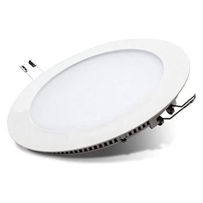 Kit 10 Painel De Led Redondo Embutir 12w Bivolt Taschibra 6500k Frio