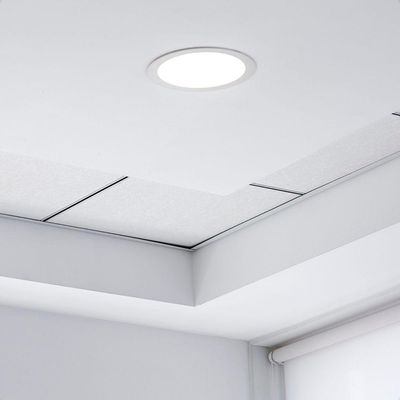 Kit 10 Painel De Led Redondo Embutir 12w Bivolt Taschibra 6500k Frio