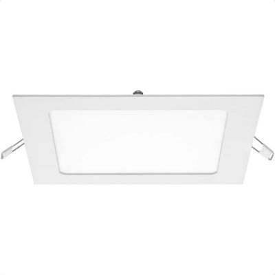 Kit 10 Painel De Led Quadrado Embutir 12w Bivolt Taschibra 4000k Neutro