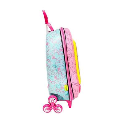 Mala De Viagem Infantil Com Rodinha Barbie In Style 3d Rosa