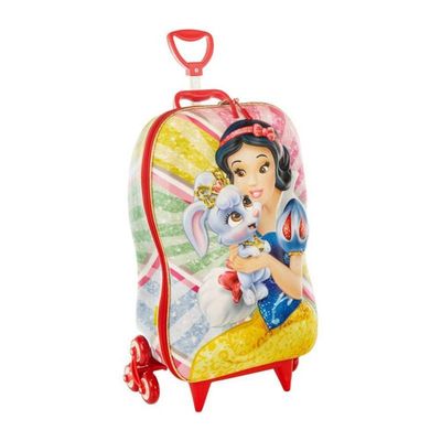 Mala De Viagem Infantil Com Rodinha Branca De Neve 3d