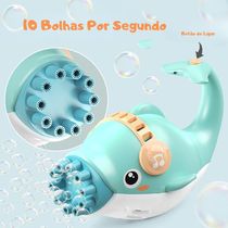 Golfinho Bolhudo Máquina Elétrica Brinquedo Lança Bolhas