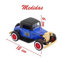 Miniatura Carrinho Antigo De Metal Ford Bigode Azul 1929