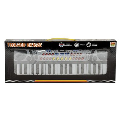 Teclado Infantil C- Microfone - 37 Teclas - Dm Toys