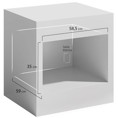 Forno Elétrico De Embutir Digital Mueller 50 Litros Preto MFE50L 110V