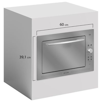 Forno Elétrico De Embutir Digital Mueller 50 Litros Espelhado MFE50L 220V
