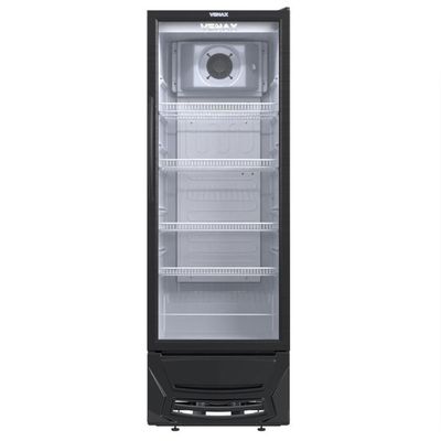Expositor De Bebidas Venax 300L Vidro Duplo VV 300 Preta 220V